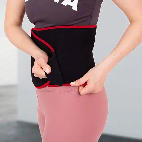 Неопреновий ремінь inSPORTline Waist Color Red, розмір M