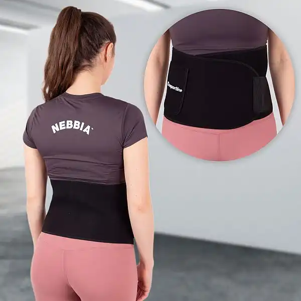 Неопреновий пояс inSPORTline Waistpire з кишенею Колір чорний, розмір L