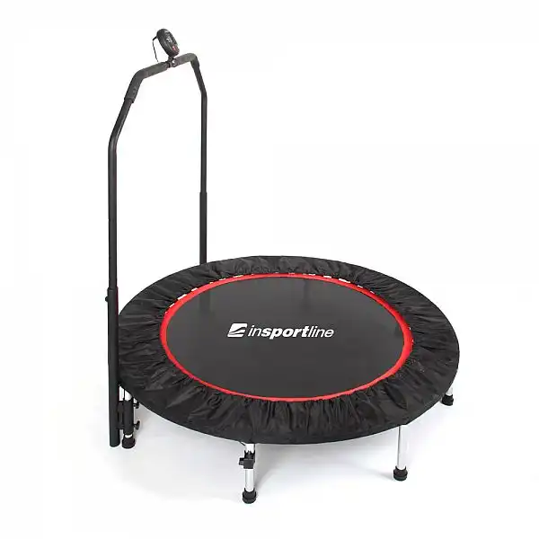 Батут для фітнесу з поручнем inSPORTline PROFI Digital 140см