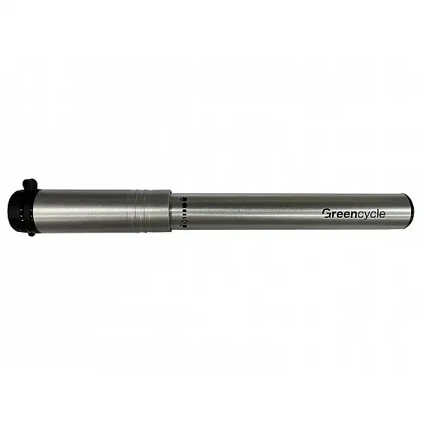 Мінінасос Green Cycle GPM-1871A алюмінієвий з манометром, Presta+Schrader, 120psi