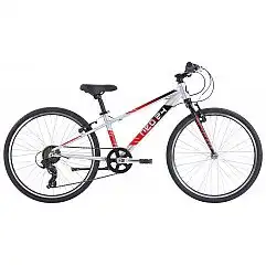 Велосипед 24" Apollo NEO 7s boys Brushed Alloy / Black / Red Fade