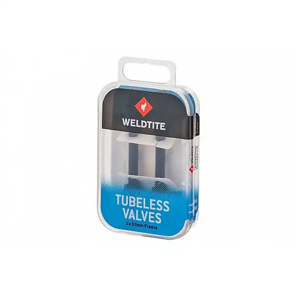 Вентиль Weldtite 05050 TUBELESS VALVE KIT для безкамерних ободів, 55мм, (2шт)