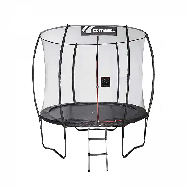 Батут CORNILLEAU SPRINGCARE 311083 з зовнішньою сіткою 244 см чорний
