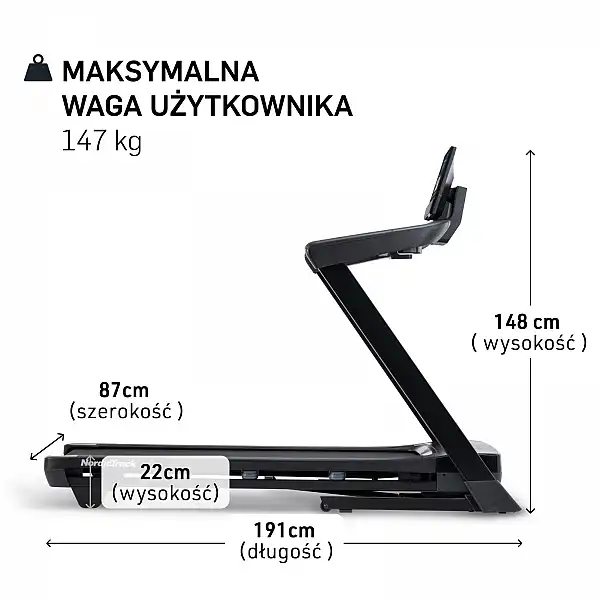 Бігова доріжка електрична NordicTrack T10