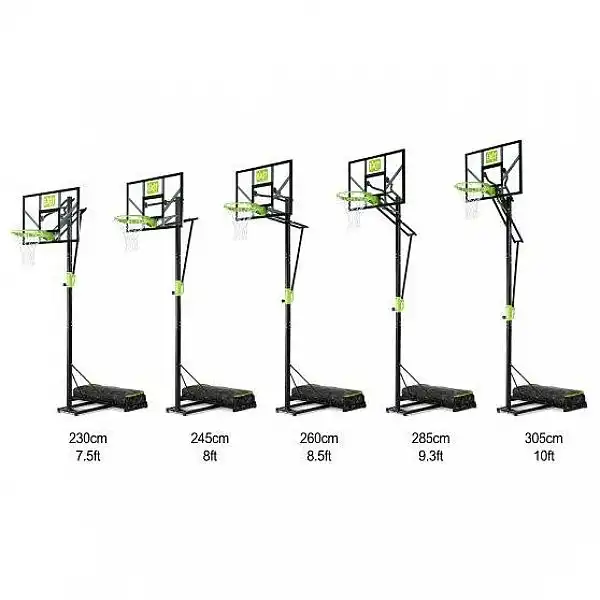 Пересувний баскетбольний щит Polestar EXIT green/black на коліщатках