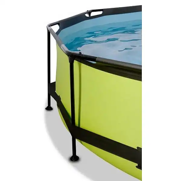 Басейн круглий з куполом EXIT "лайм" 244 х 76 см