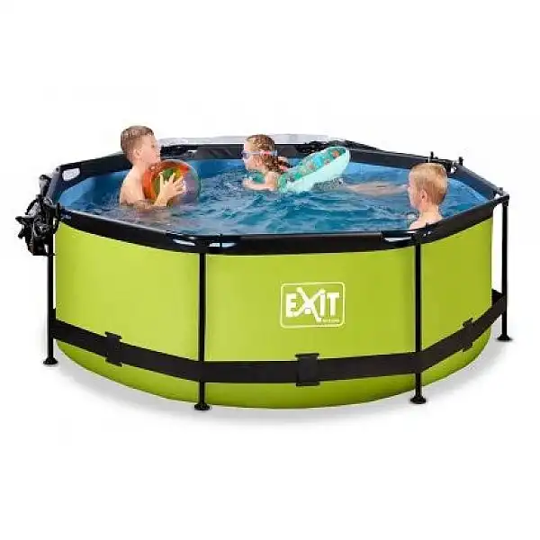 Басейн круглий з куполом EXIT "лайм" 244 х 76 см