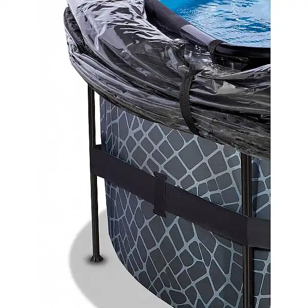 Басейн з куполом EXIT камінь 450х122 см (фільтр картридж)