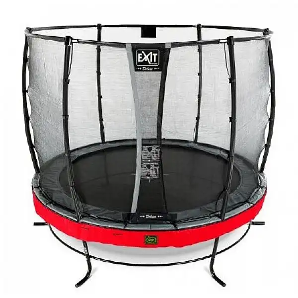 Батут EXIT Elegant Premium 305 cm red з сіткою безпеки Deluxe