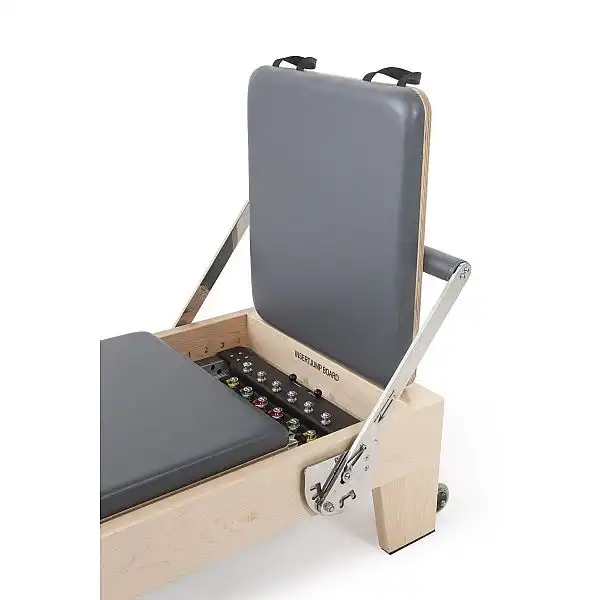 Реформер Elina Pilates Elite Wood з вежою ELN 300006 Grey