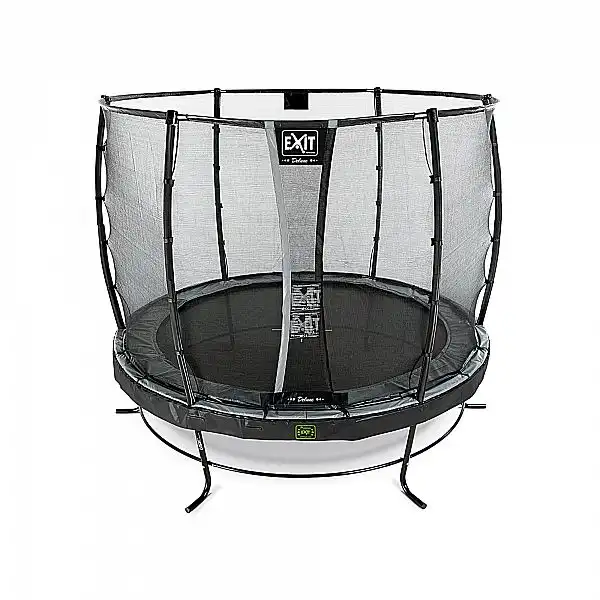 Батут EXIT Elegant Premium 305 чорний, сітка Deluxe