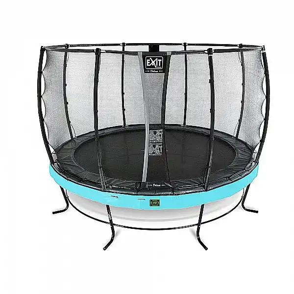Батут EXIT Elegant Premium 366 cm blue з сіткою безпеки Deluxe для  дітей і дорослих