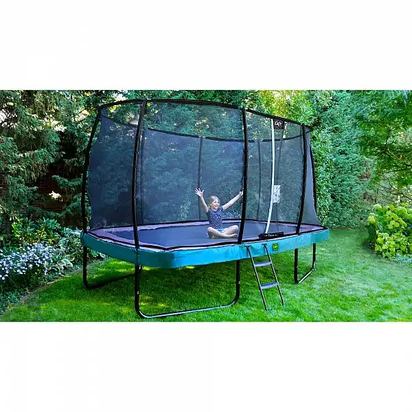 Батут EXIT Elegant Premium прямокутний 214х366 cm green