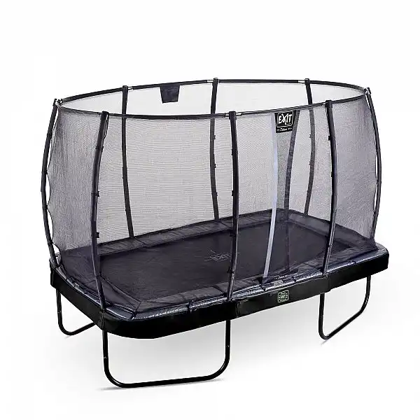 Батут прямокутний 244х427 см EXIT Elegant Premium black