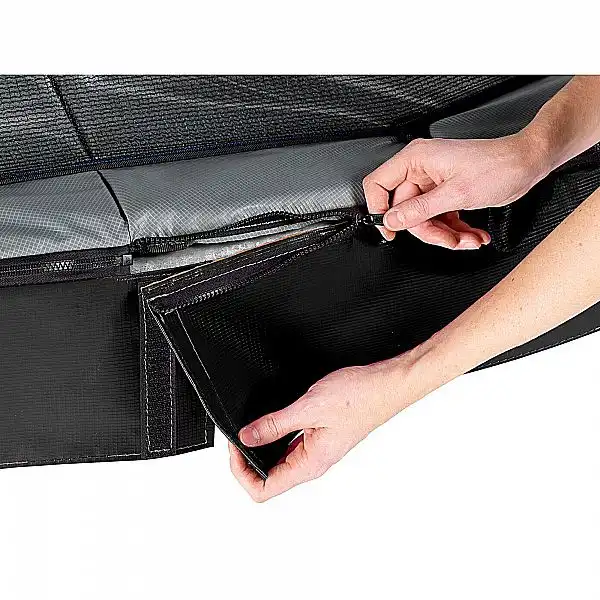Батут прямокутний 244х427 см EXIT Elegant Premium black