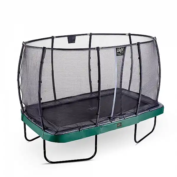 Батут EXIT Elegant Premium 244х427 cm прямокутний green