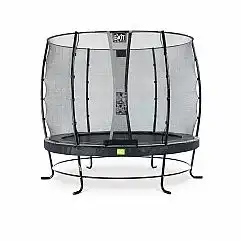 Батут c захисною сіткою EXIT Elegant 253 cm black