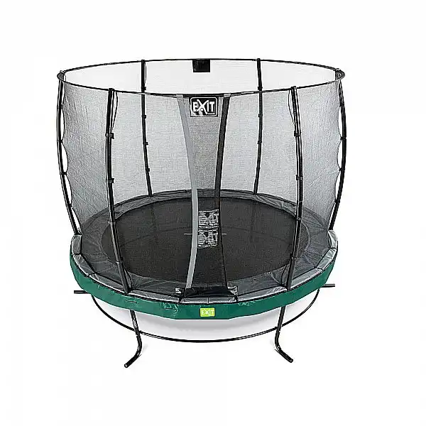 Батут c захисною сіткою EXIT Elegant 253 cm green