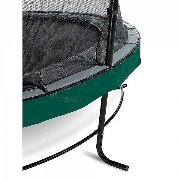 Батут c захисною сіткою EXIT Elegant 253 cm green