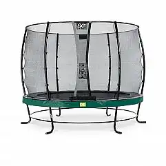 Батут c захисною сіткою EXIT Elegant 305 cm green