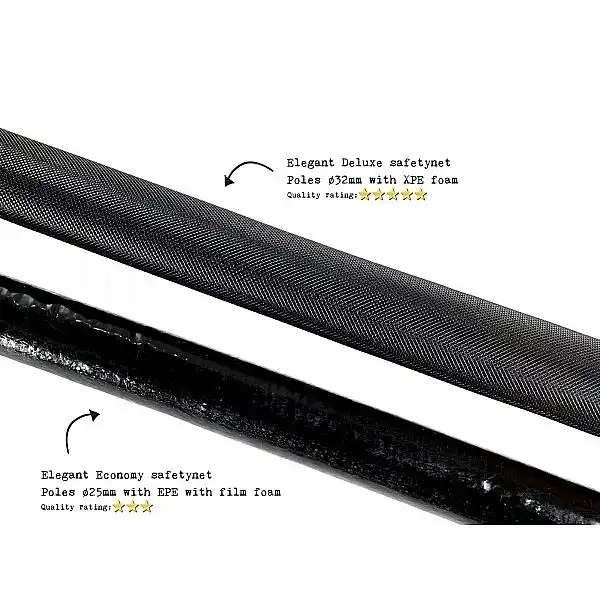 Батут для дорослих і дітей EXIT Elegant 427 cm black з захисною сіткою (Нідерланди)