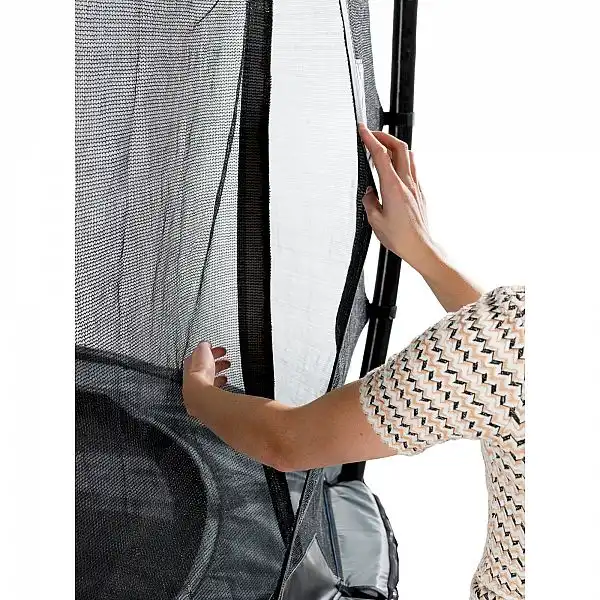 Батут для дорослих і дітей EXIT Elegant 427 cm black з захисною сіткою (Нідерланди)
