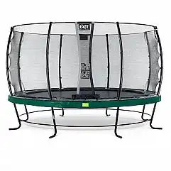 Батут EXIT Elegant Premium 427cm green із захисною сіткою стандарт