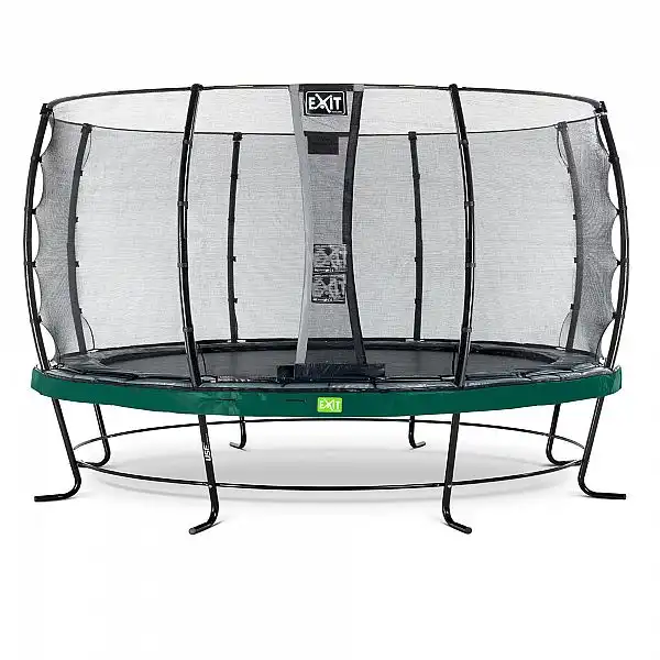 Батут EXIT Elegant Premium 427cm green із захисною сіткою стандарт