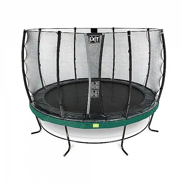 Батут EXIT Elegant Premium 427cm green із захисною сіткою стандарт