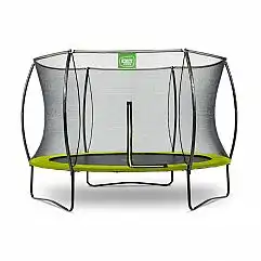 Батут EXIT Silhouette 305 см з захисною сіткою зелений