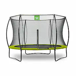 Батут EXIT Silhouette 305 см з захисною сіткою зелений