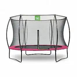 Батут спортивний EXIT Silhouette 305 см (для фітнесу, дітей, дачі, вулиці,3 метра) рожевий