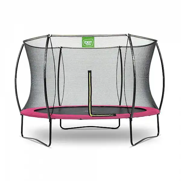 Батут спортивний EXIT Silhouette 305 см (для фітнесу, дітей, дачі, вулиці,3 метра) рожевий