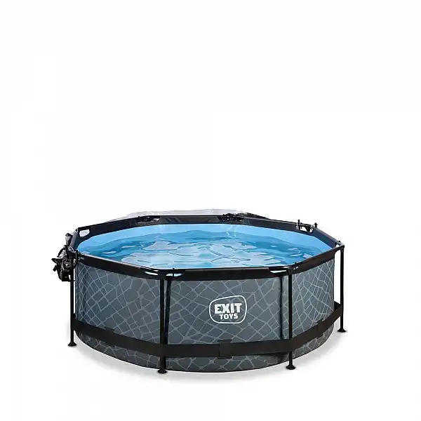 Басейн круглий з куполом EXIT камінь 244 х 76 см