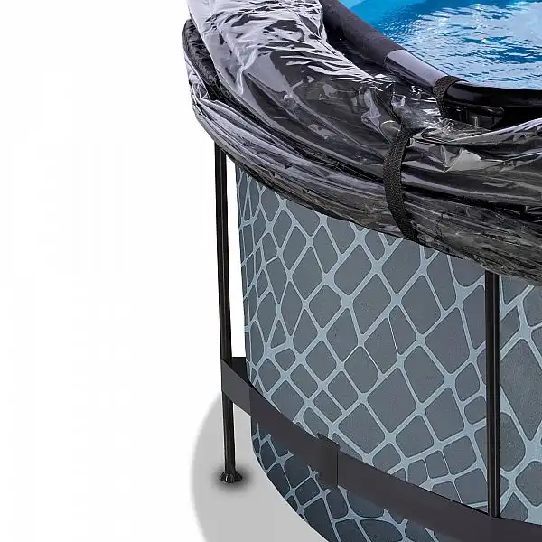 Басейн з куполом EXIT камінь 360х122 см (пісочний фільтр)