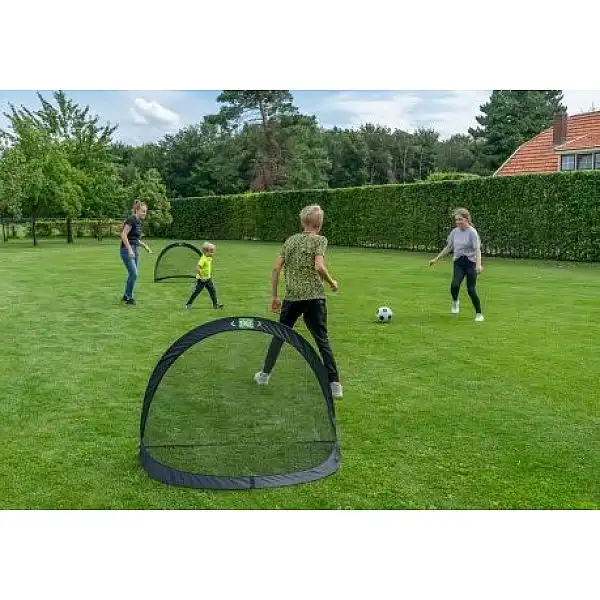 Дитячі складні футбольні ворота EXIT Flexx 120x80 см чорні