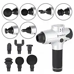 Перкуссионный ручной массажер HMS PDM3123 серебряный