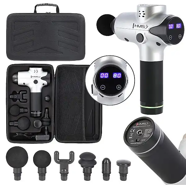 Перкуссионный ручной массажер HMS PDM3123 серебряный