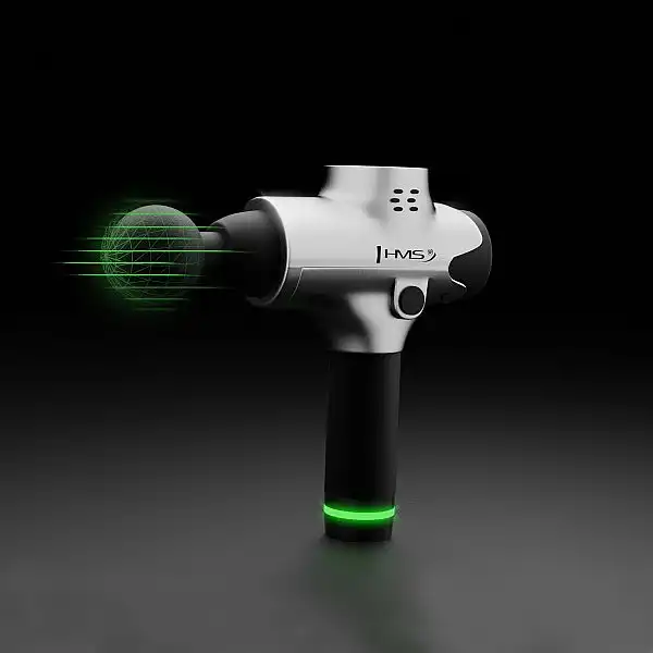 Перкуссионный ручной массажер HMS PDM3123 серебряный