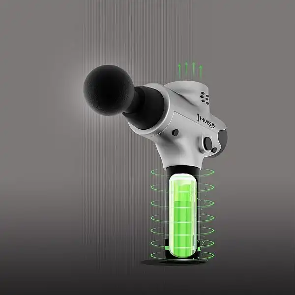 Перкуссионный ручной массажер HMS PDM3123 серебряный