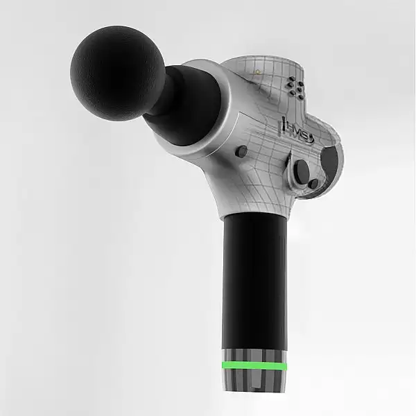 Перкуссионный ручной массажер HMS PDM3123 серебряный