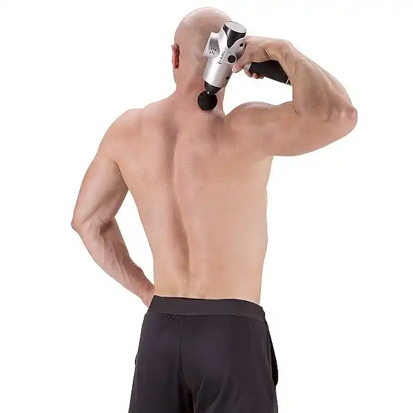 Перкуссионный ручной массажер HMS PDM3123 серебряный