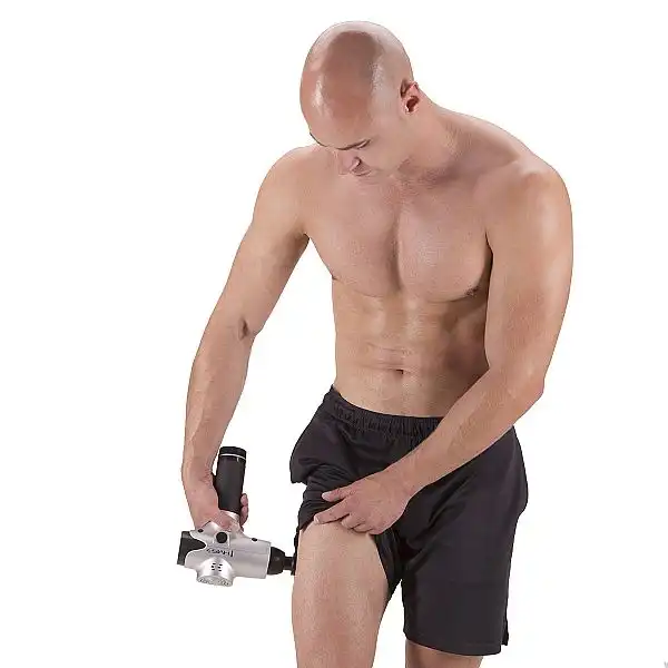 Перкуссионный ручной массажер HMS PDM3123 серебряный