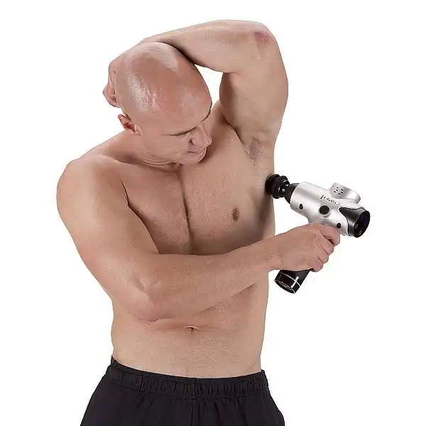 Перкуссионный ручной массажер HMS PDM3123 серебряный