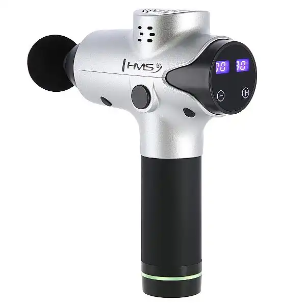 Перкуссионный ручной массажер HMS PDM3123 серебряный