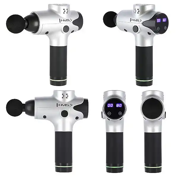 Перкуссионный ручной массажер HMS PDM3123 серебряный