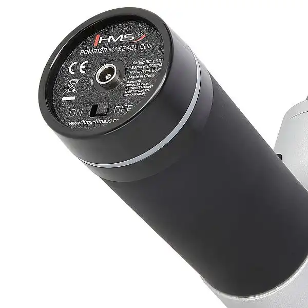 Перкуссионный ручной массажер HMS PDM3123 серебряный