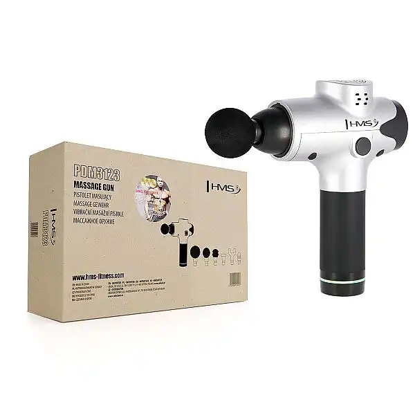 Перкуссионный ручной массажер HMS PDM3123 серебряный