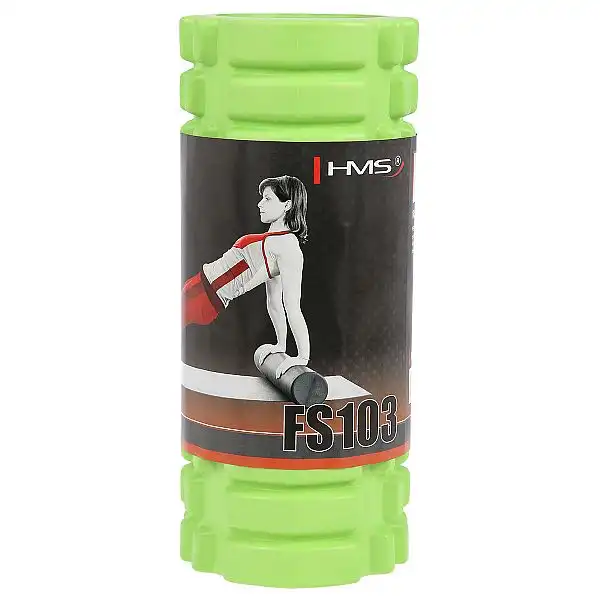 Масажний ролик HMS FS103 зелений 33см