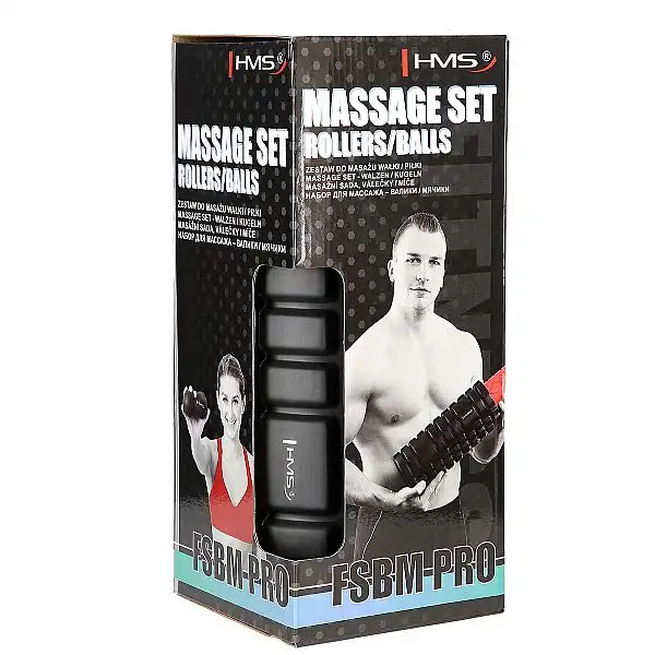 Набір для масажу: ролики та м'ячі HMS FSBM Pro